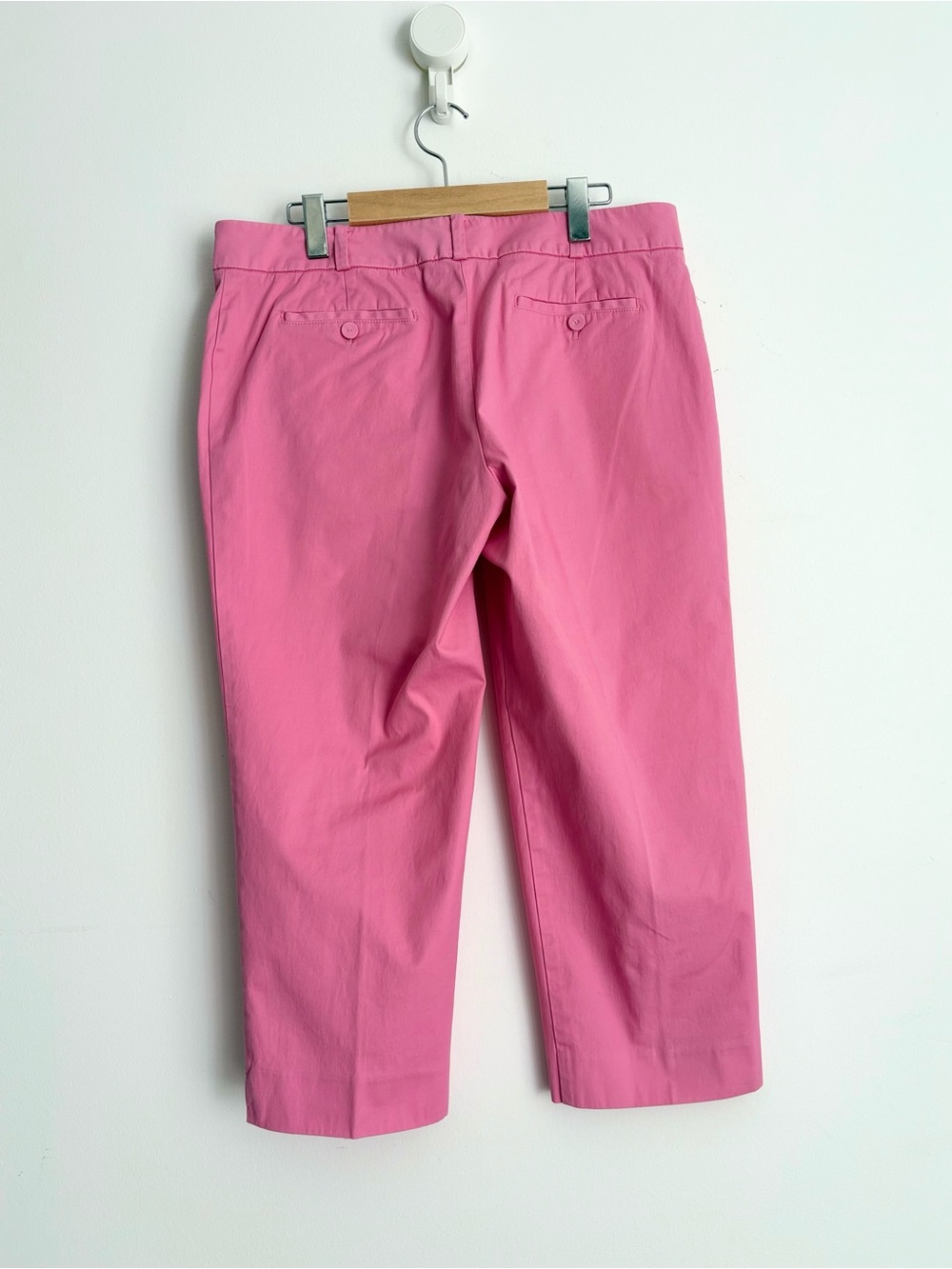 Talbots Tailored Fit Pink Cropped Pants Preppy 12P - Picture 3 of 4